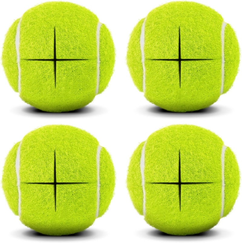 YIFOCUS Precut Tennis Balls for Walkers, 4 PCS Heavy Duty Walker Accessories, Walker Tennis Balls Precut for Easy Installation, Universal Walker Glide Balls for Seniors, Furniture Legs & Floor Protection - Image 1